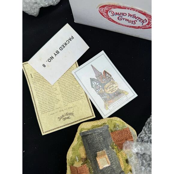 Vtg 1987 David Winter Lock Keepers Cottage The Midlands Collection MIB W/ COA - Picture 11 of 11